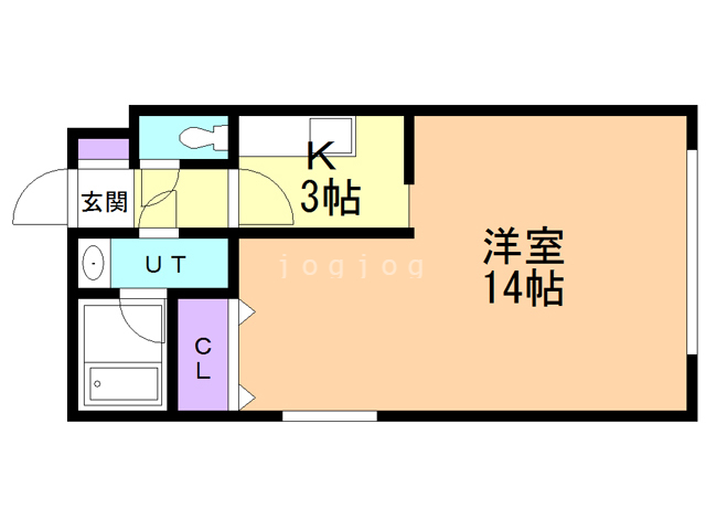 【札幌市中央区南十二条西のマンションの間取り】