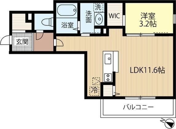 Erfolg千歳春日町の間取り