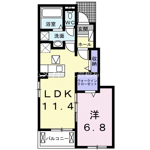 パークサイドベル　IIの間取り