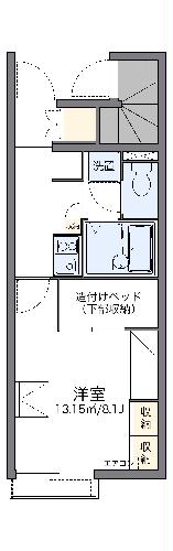 レオパレスイーストビレッジ１の間取り