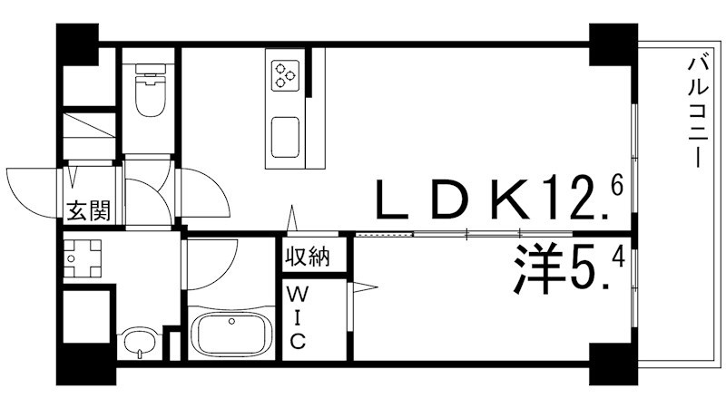 姫路市五軒邸のマンションの間取り