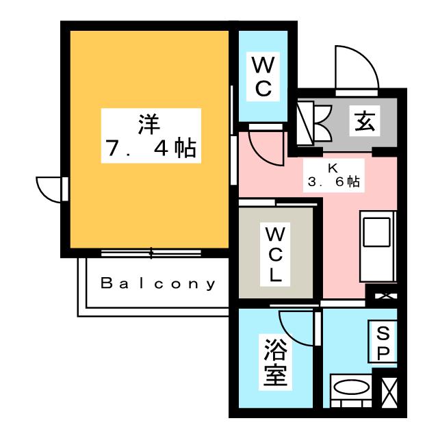 メゾンドアリーの間取り