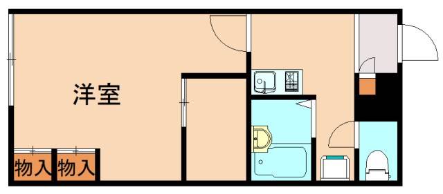 飯塚市弁分のアパートの間取り