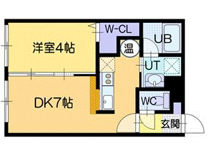 江別市文京台のマンションの間取り