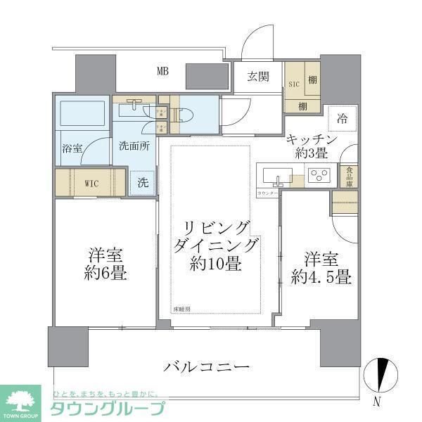 シティタワーズ板橋大山サウスタワーの間取り