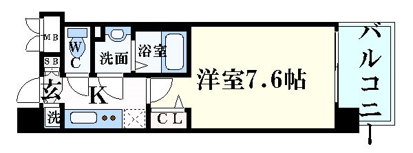 名古屋市中村区則武のマンションの間取り