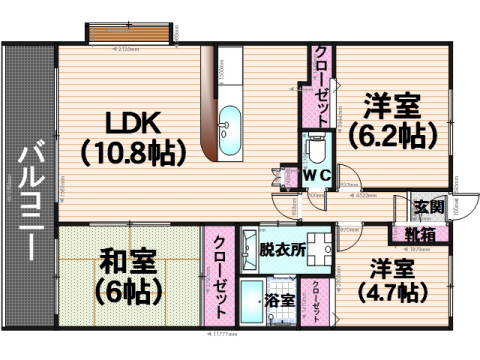 ザブルックハウスの間取り