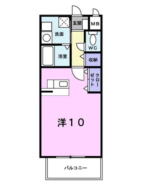 松山市小坂のマンションの間取り