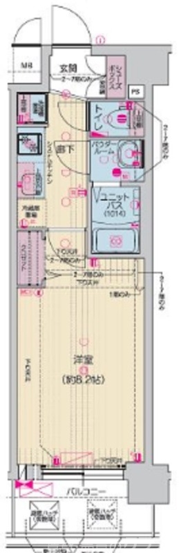 プレサンスTHE KYOTO東福寺EASTの間取り