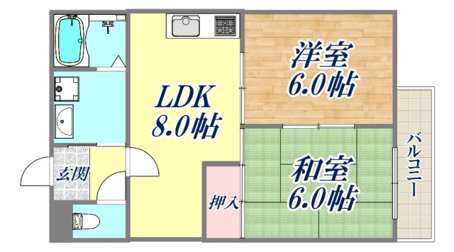 グレイスフル西川の間取り