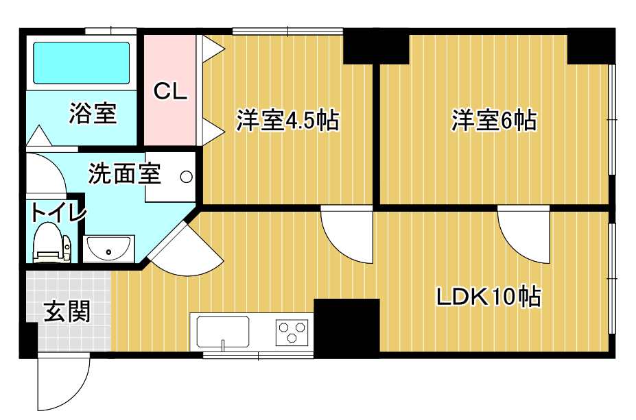 吉田マンションの間取り