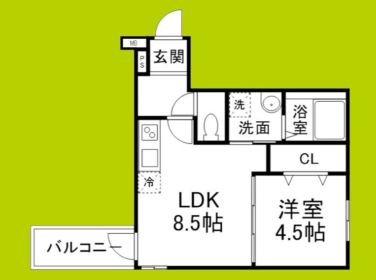 フジパレス幸大の間取り