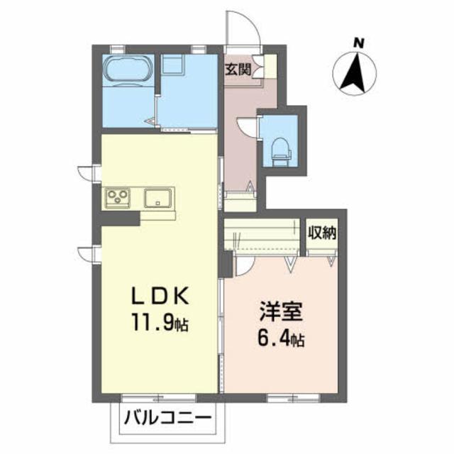 シャーメゾン幕内東の間取り