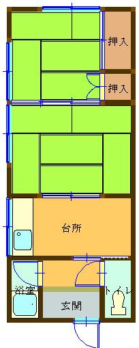 マンション友愛の間取り