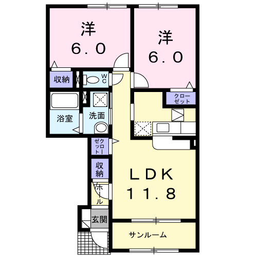 ドレッセ　IIの間取り