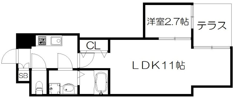 プレサンス京都洛南の間取り