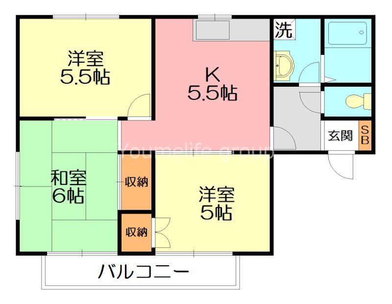 神奈川県小田原市別堀（アパート）の賃貸物件の間取り