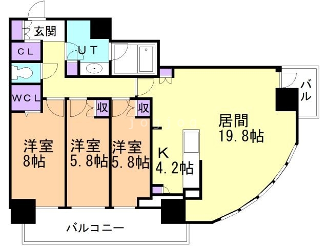 ONE札幌ステーションタワーの間取り