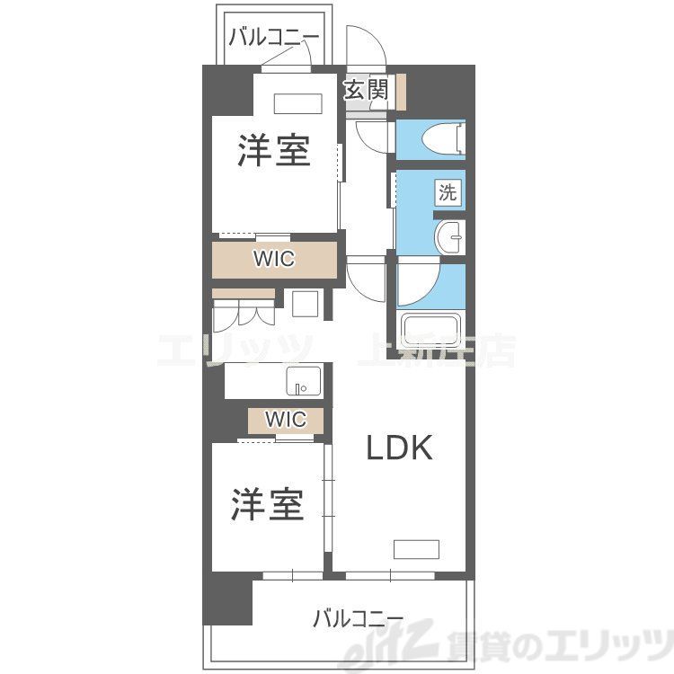 アーバネックス中崎町IIの間取り