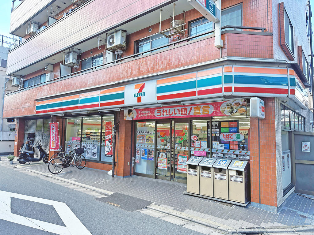 コンビニ　セブンイレブン世田谷三宿1丁目店（コンビニ）まで108m
