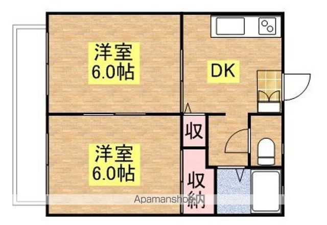 東三島落合ハイツの間取り写真