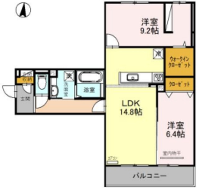 D-residence富田町の間取り写真