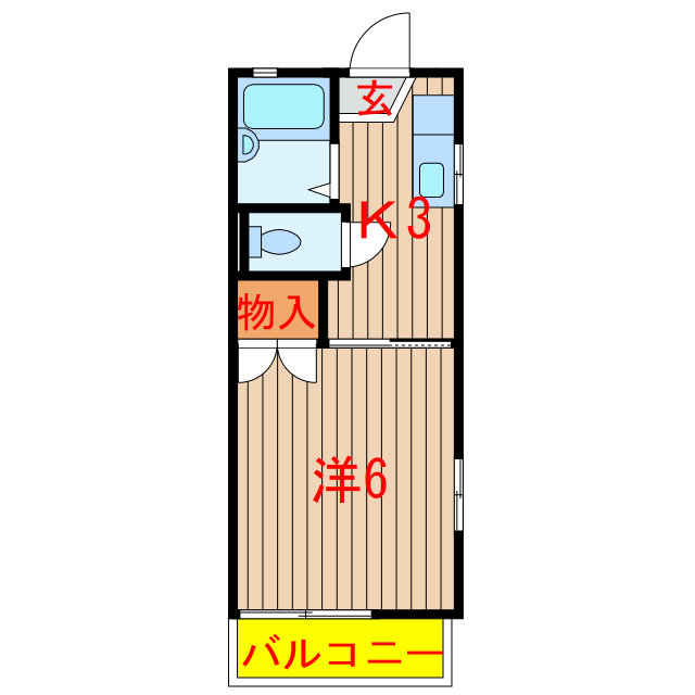 サンハイツ咲ヶ丘の間取り写真