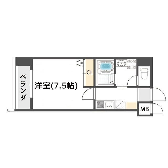 ウエンズ大阪城北の間取り写真