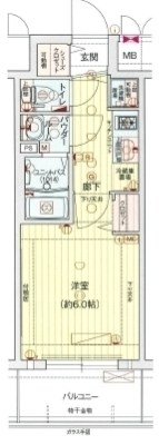 プレサンス塚本駅前の間取り写真