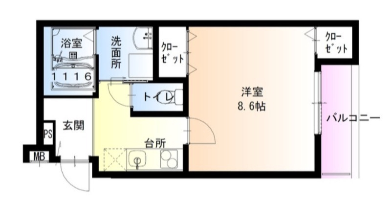 フジパレス堺今池ノースの間取り写真