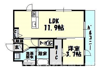 ＪＲ香椎線 酒殿駅 3階建 築10年の間取り写真