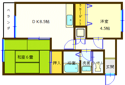 シェトワA棟の間取り