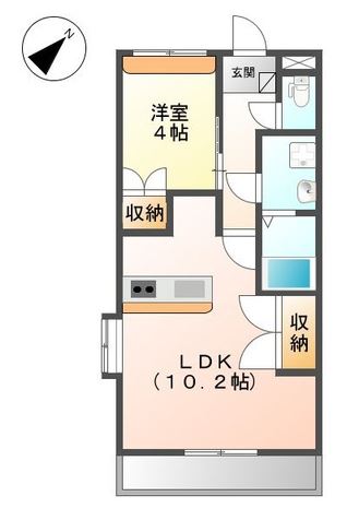 シャーレ大喜の間取り