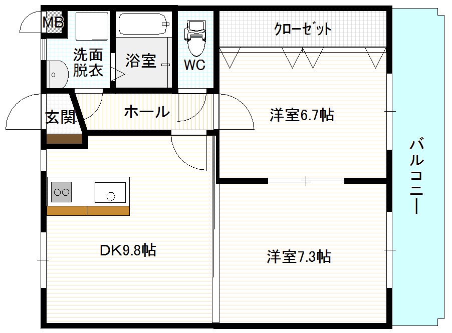 リアン田の上の間取り