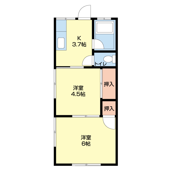 紅葉荘　東の間取り