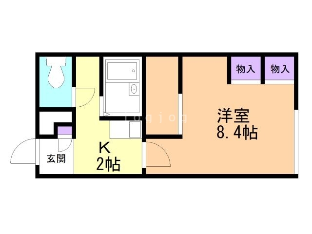 レオパレス日サルー時任町Ａの間取り
