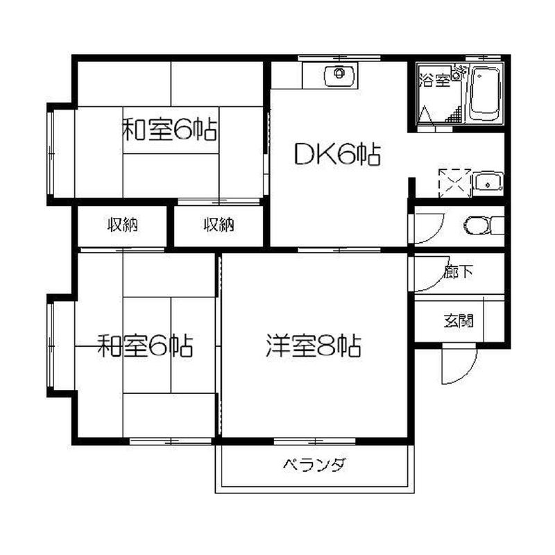 ハイツ南川尻の間取り