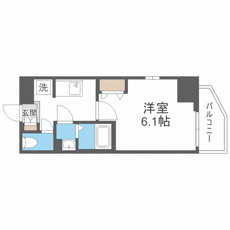 サムティ北梅田ＲＩＶＥの間取り