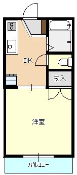 広島市南区本浦町のアパートの間取り