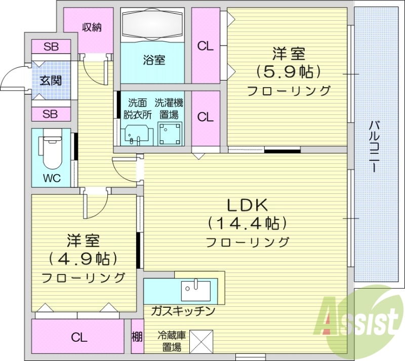 La Meridian Centralの間取り