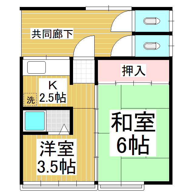 田園荘の間取り