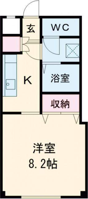 宇都宮市平松町のマンションの間取り