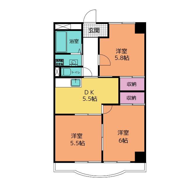 Ｏａｓｉｓ　Ｍａｋｉｎｏの間取り