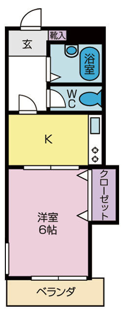 グリーンハイツ阪本の間取り