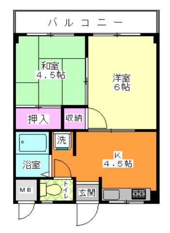 第二馬橋マンションの間取り