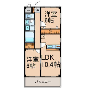 スカイコート坂上の間取り