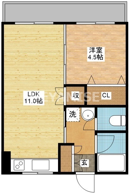 長崎市富士見町のマンションの間取り