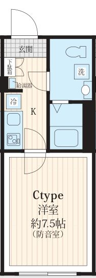 「防音マンション」ArtizA 西大井 Sonoriteの間取り