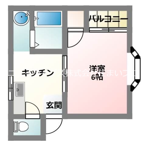 門真市垣内町のマンションの間取り