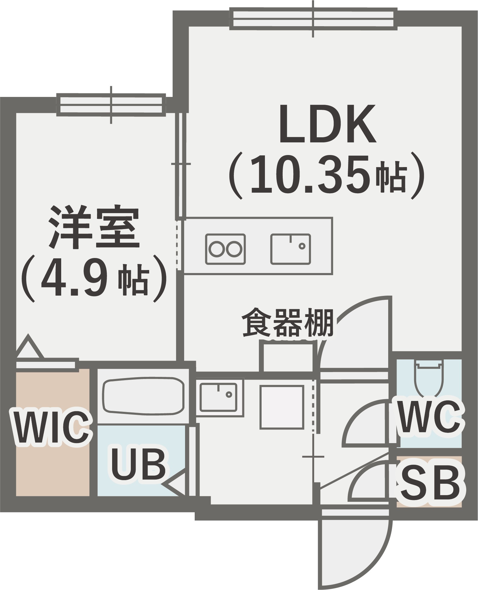 ビッグレジデンス中の島の間取り